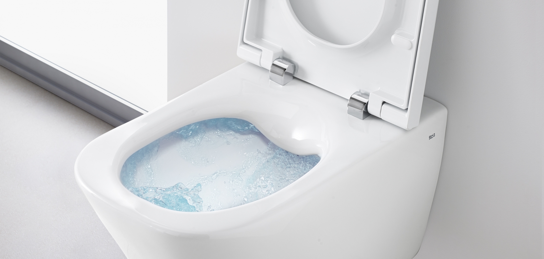 Toilet with Rimless technology by Roca